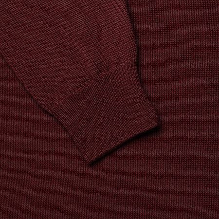 Джемпер Stitch с контрастной отделкой, бордовый с синим, размер XL