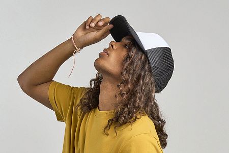 Бейсболка RAPPER-S, 5 клиньев, пластиковая застёжка