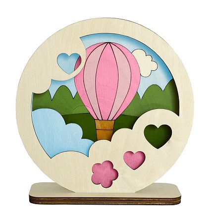 Набор 3Д раскраска: краски, подставка, кисть, скатерть, раскраски на выбор