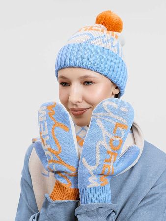 Варежки на заказ Mani, полушерсть, размер M