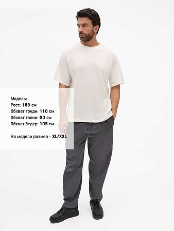 Футболка унисекс оверсайз T2, молочно-белая, размер XL/2XL