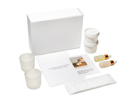 Набор для создания 2-х ароматических свечей: амбра и табак/маракуйя, сандал и пачули