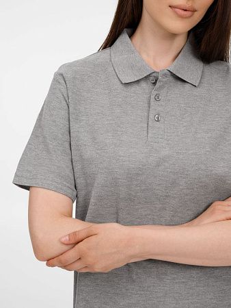 Рубашка поло унисекс Tervise, серый меланж, размер 3XL