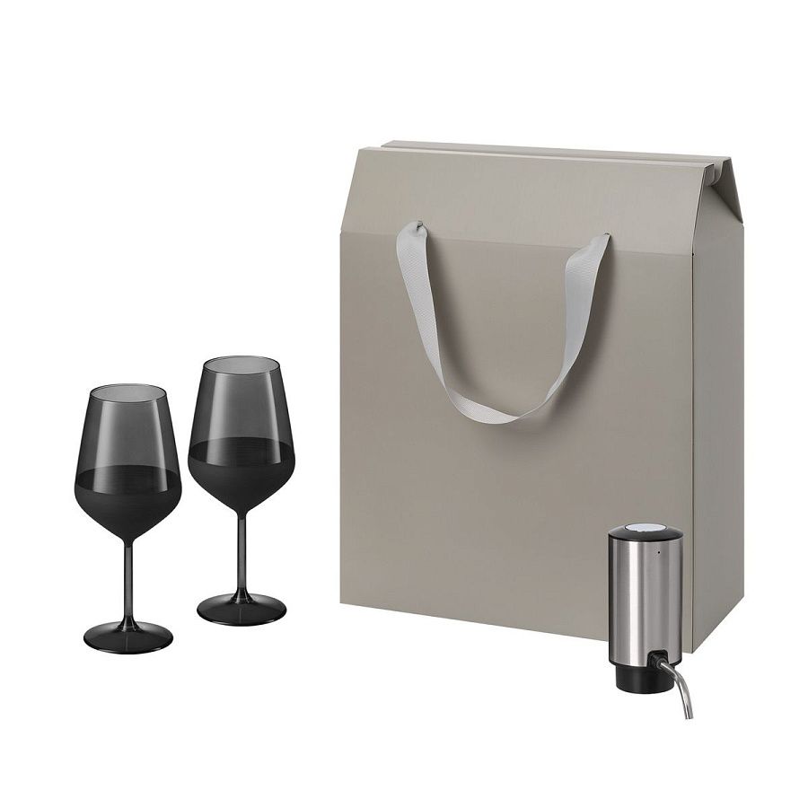 Подарочный набор Блэк Эдишн (Black Edition), Данте (Dante) (2 бокала + аэратор для вина)