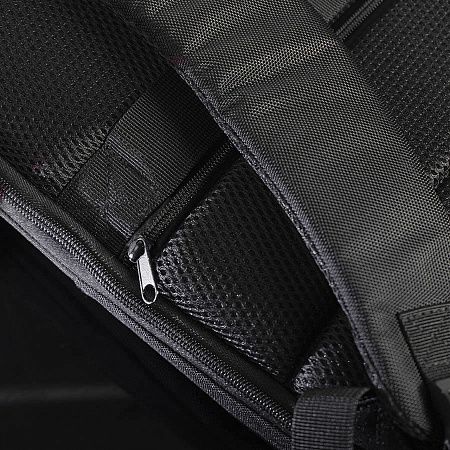 Расширяющийся  рюкзак "Slim" из водостойкого материала, чёрный, 45х30х6 см, ткань верха: 100% полиэстер 1680 D