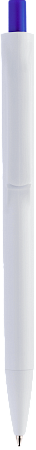 Ручка IGLA COLOR Белая с синей кнопкой 1033.01