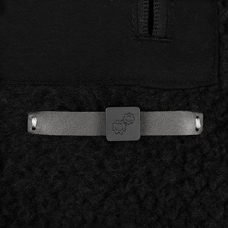 Лейбл кожаный Beta, XS, серый