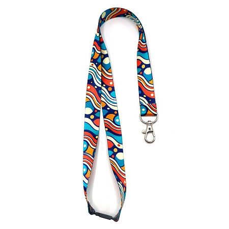 Ланъярд полноцветный Флип с карабином и замком безопасности, 20 мм