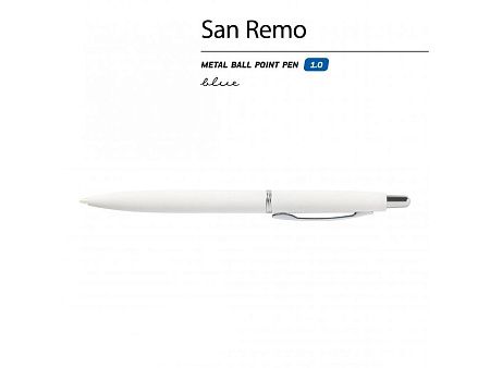 Ручка металлическая шариковая «San Remo», софт тач