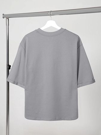 Футболка оверсайз унисекс Kosmos 2.0, светло-серая, размер XS/S