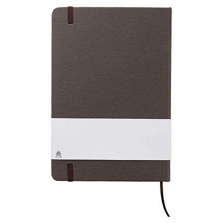 Блокнот из растительного сырья Tutti Frutti в твёрдом переплёте, кофейный