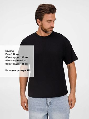 Футболка оверсайз унисекс Legacy, черная, размер XS