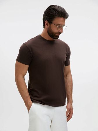 Футболка унисекс Regent 150, темно-коричневая (шоколад), размер XXL