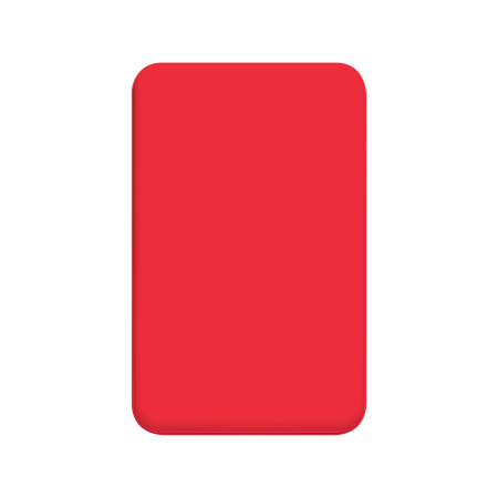 Внешний аккумулятор Ларго PD (Largo PD) 5000mAh с функцией беспроводной зарядки 15W, красный