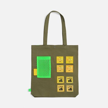 Заготовка из крупной сетки Rete, M, зеленый неон