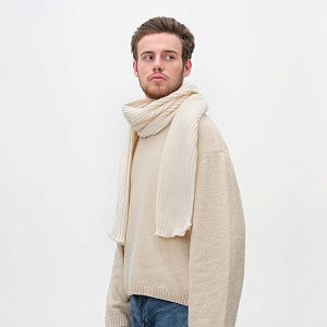 Шарф Форгес (Forges) вязаный, бежевый
