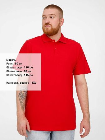 Рубашка поло мужская Virma Light, красная, размер XXL