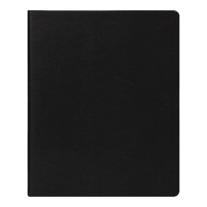 Еженедельник Urban Agenda Buffalo A4, черный, датированный на 2026 г, в полугибкой обложке