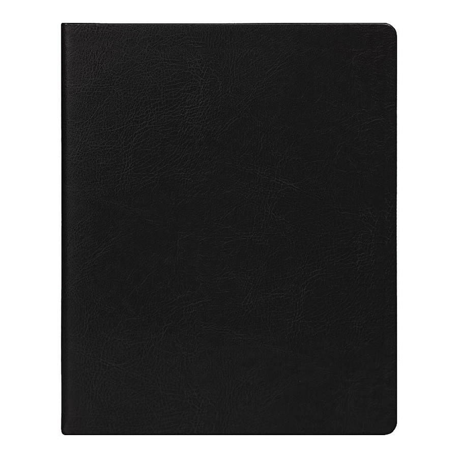 Еженедельник Urban Agenda Buffalo A4, черный, датированный на 2026 г, в полугибкой обложке