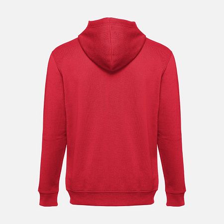 Толстовка мужская на молнии с капюшоном Amsterdam, красная, размер XXL