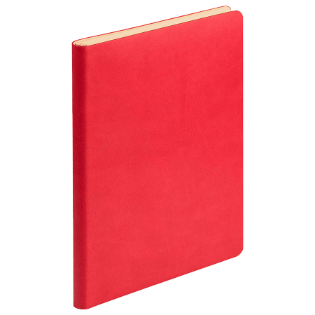 Ежедневник Латте (Latte NEW) недатированный, красный/бежевый