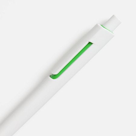 Ручка шариковая Dominanta, белая с зеленым