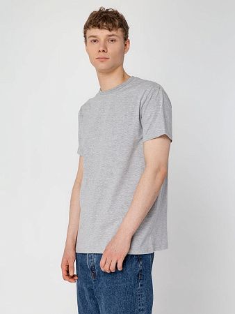 Футболка унисекс T-Bolka 160, серый меланж, размер 5XL
