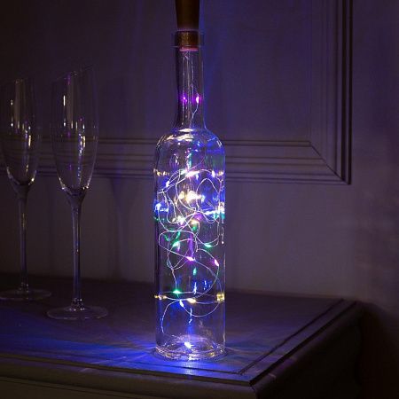 Подарочный набор "Винное настроение": электрический штопор, гирлянда-пробка, тубус