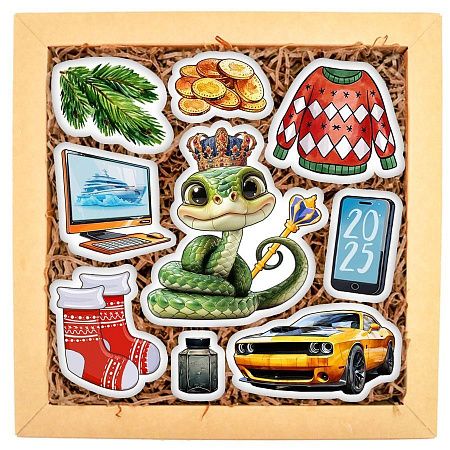 Набор печенья брендированный, 25х25 см