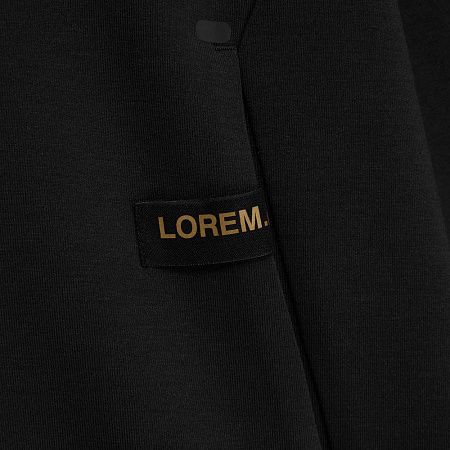 Лейбл тканевый Epsilon, S, черный