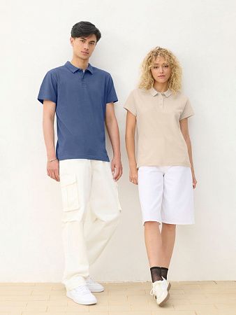 Рубашка поло унисекс Pulse, синяя (джинс), размер L