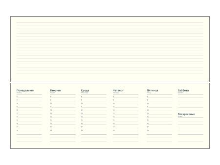 Планинг Alfa Nuba 325*130 мм, темно-серый, недатированный, в твердой обложке