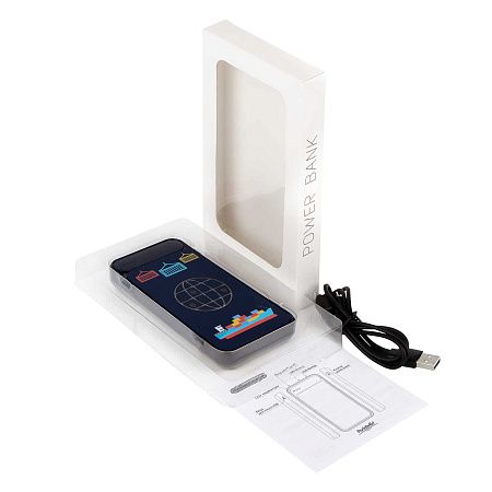 Внешний аккумулятор с подсветкой Старлайт Плюс PB (Starlight Plus PB) 10000 mAh, синий