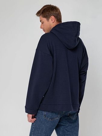 Худи унисекс оверсайз Seamark, темно-синее, размер M/L
