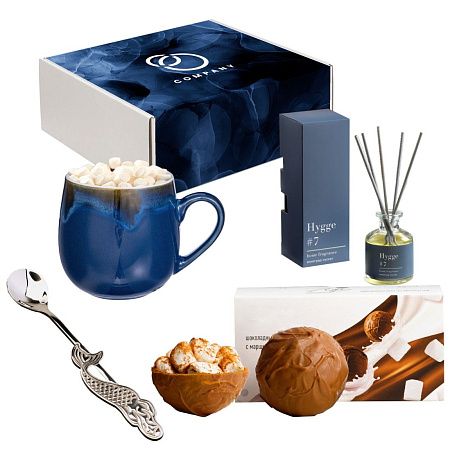 Подарочный набор "Дорога в облака": аромадиффузор, шоко бомбочки, кружка, ложечка