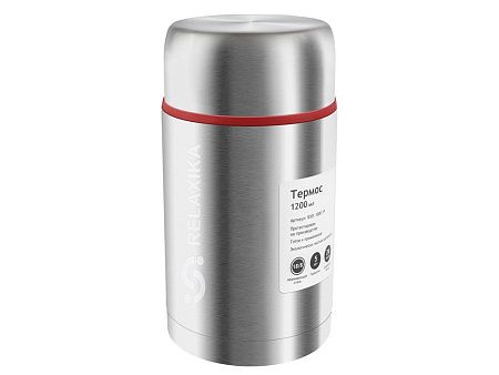 Термос для еды Relaxika «301» в чехле, 1200 мл