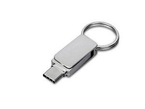 USB 3.0- флешка «Mercury» на 16 Гб с поворотным механизмом и дополнительным разъемом Type-C