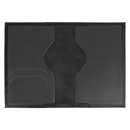 Обложка для автодокументов Leather Sky Matt Sun из натуральной кожи, черная