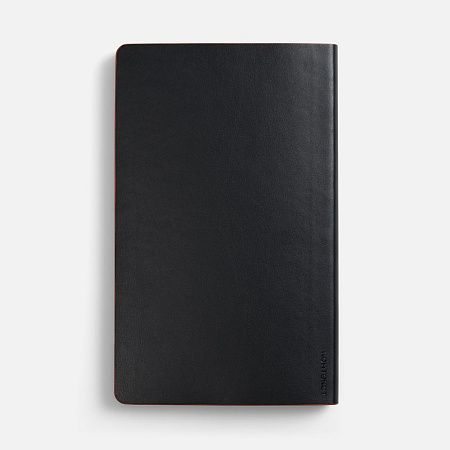Ежедневник Trait, недатированный, черный с красным