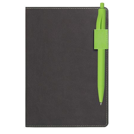 Ежедневник Flexy Freedom Latte А5, серый/бирюзовый, недатированный, в гибкой обложке