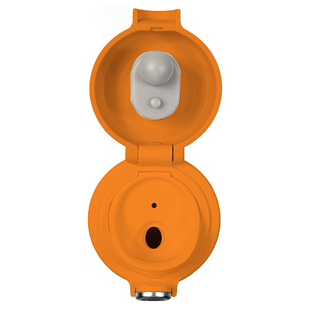 Термобутылка (термос) Kyoto вакуумная, стальная, 440 мл, матовая, оранжевая