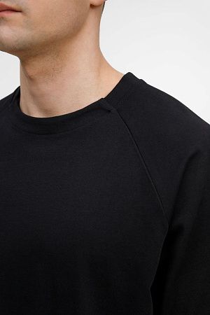 Футболка оверсайз унисекс Avenu, черная, размер XS/S