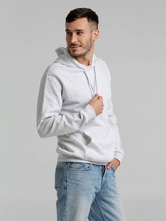 Толстовка с капюшоном Snake II светло-серый меланж, размер XXL