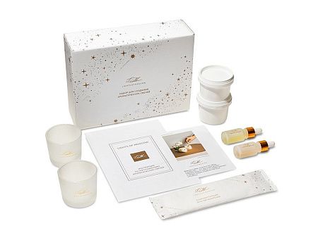 Набор для создания 2-х ароматических свечей: амбра и табак/маракуйя, сандал и пачули