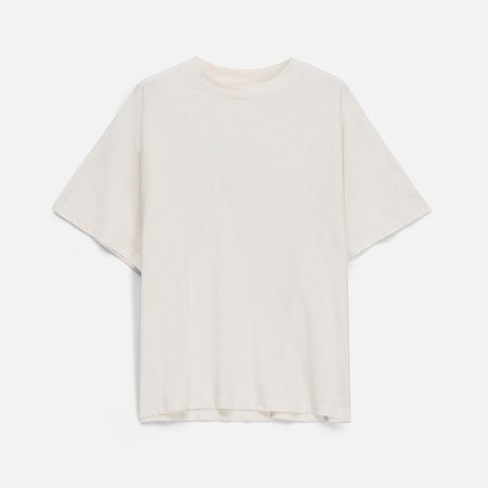 Футболка унисекс оверсайз T2, молочно-белая, размер XL/2XL