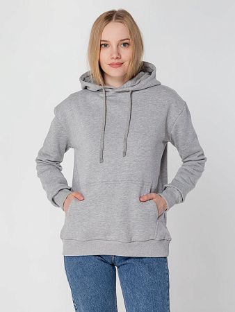 Толстовка с капюшоном Unit Kirenga Heavy, серый меланж, размер XS