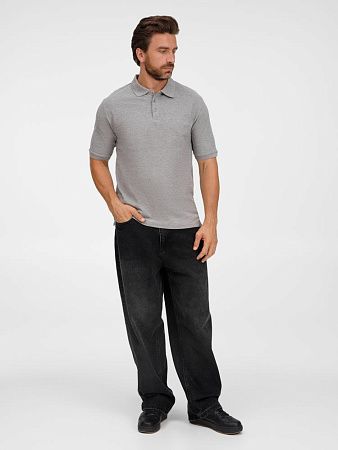 Рубашка поло унисекс Upswing, серый меланж, размер L