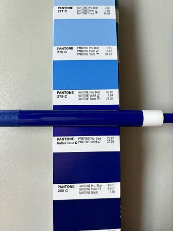 Ручка шариковая Alana Color, пластиковая, синяя