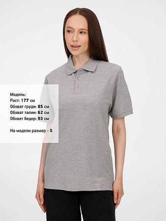 Рубашка поло унисекс Upswing, серый меланж, размер L
