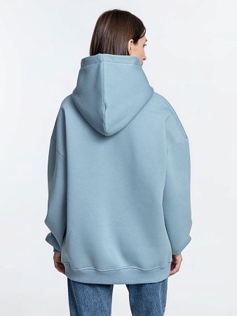 Худи Kulonga Oversize, серо-голубое, размер XL/2XL